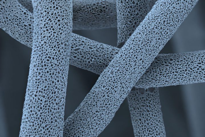 Biomechanical properties close up view.